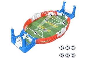 IELECMG Mini Foosball Games, Tabletop Football Soccer Pinball for Indoor Game Room, Table Top Foosball Desktop Sport Board Game for Adults Kids Family Game Night Fun