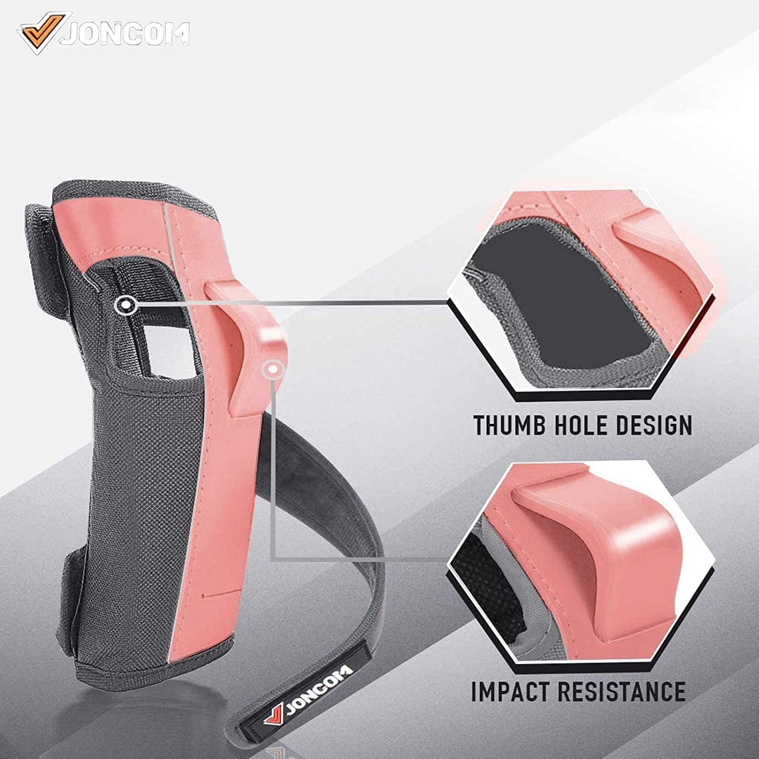 JONCOM Kids Youth Adult Skateboard Elbow Pads Knee Pads with Wrist Guards 3 in 1 Protective Gear Set for Skateboarding Skating Cycling Biking Bicycle Scooter : Sports & Outdoors