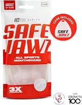 SAFEJAWZ Mouthguard Slim Fit Junior Case Clear view 6