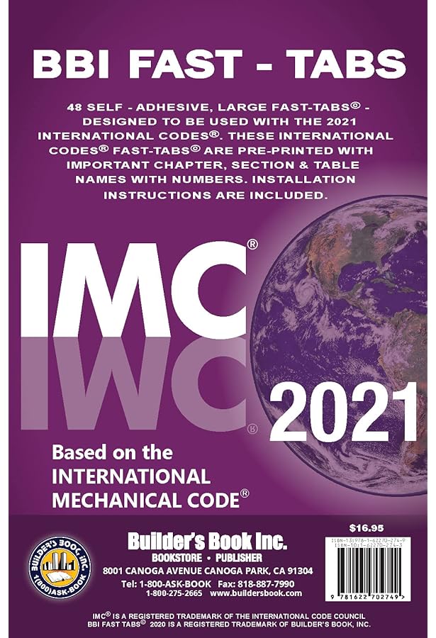 2021 International Mechanical Code Turbo Tabs (For Paperback Book
