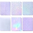 36 Sheets Holographic Laminate Sheets Transparent Holographic Sticker Paper Self Adhesive laminating sheets Clear Vinyl Waterproof Holographic Overlay for Sticker Pape, 8.5x11 inch 6 Patterns