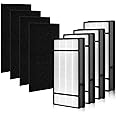 4 + 4 Pack HEPA Filters,Compatiable with Honeywell H Filter,True HEPA Replacement Filters H Compatible with Honeywell HRF-H1 HRF-H2 Fits Model HPA050, HPA150, HPA060, HPA160, HHT055, HHT155
