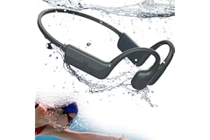 MONODEAL Swimming Headphones - IP68 Waterproof Open Ear Bluetooth 5.4 Earbuds With 32GB Memory Card for Swimming, Running and Sports