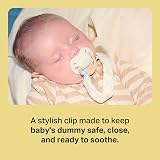 Tommee Tippee Comforter Clip Dummy & Soother Holder 0m+ Pink view 3