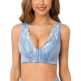 Front Closure Lace Bras for Women Posture Smooth Back Wirefree Bra Seamless Brassiere