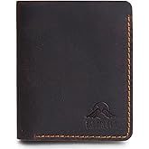 Tri Andela Men's Genuine Dark Brown Leather Bifold Wallet, RFID Blocking, Slim Bifold, Secure Anti-Theft Design, Premium Leather Wallet for Men, Card Case & Money Organizer