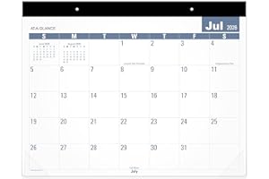 AT-A-GLANCE Desk Calendar 2026-2027 Planning Pad, Academic 12-Month July-June, Monthly, 21-3/4" x 17" Standard, Easy-to-Read,