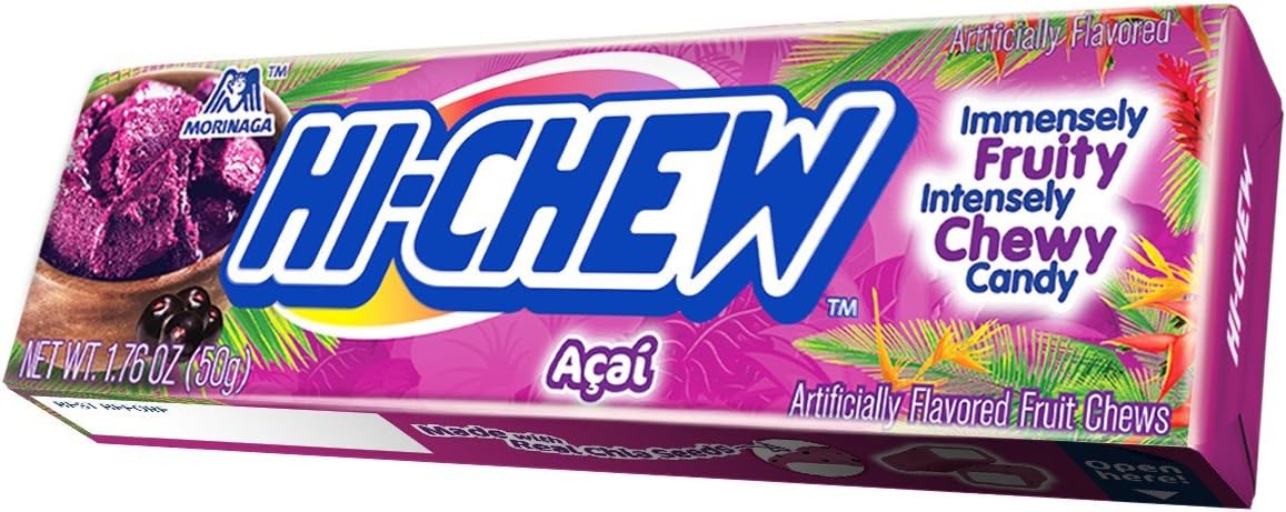 Hi-Chew Sensationally Chewy Japanese Fruit Candy, Acai, 1.76 Ounce (Pack of 10)