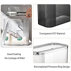 Aiabaleaft Transparent trash can