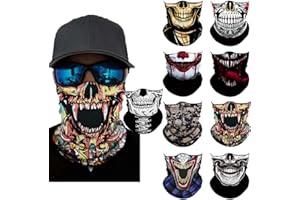SIDASION Neck Gaiter Mask,Bandana Gator Face Cover Mask Sun UV Protection,Neck Warmer Balaclava,Tube Face Scarf,Headband for Outdoor
