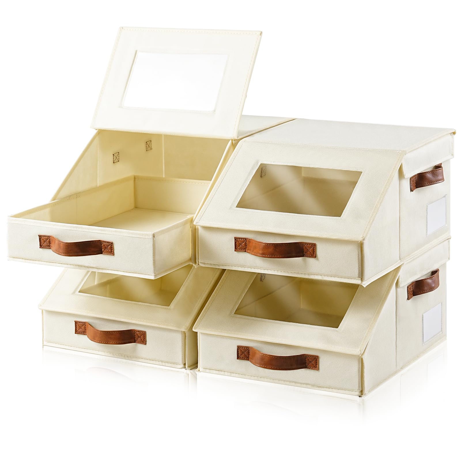 Photo 1 of *USED*
Amllas Closet Organizers and Storage, Stackable Closet Drawers, Fabric Closet Storage Bins, Foldable Linen Closet Organizer for Underwear, Clothes, Hat Storage,Wardrobe Space-Saving