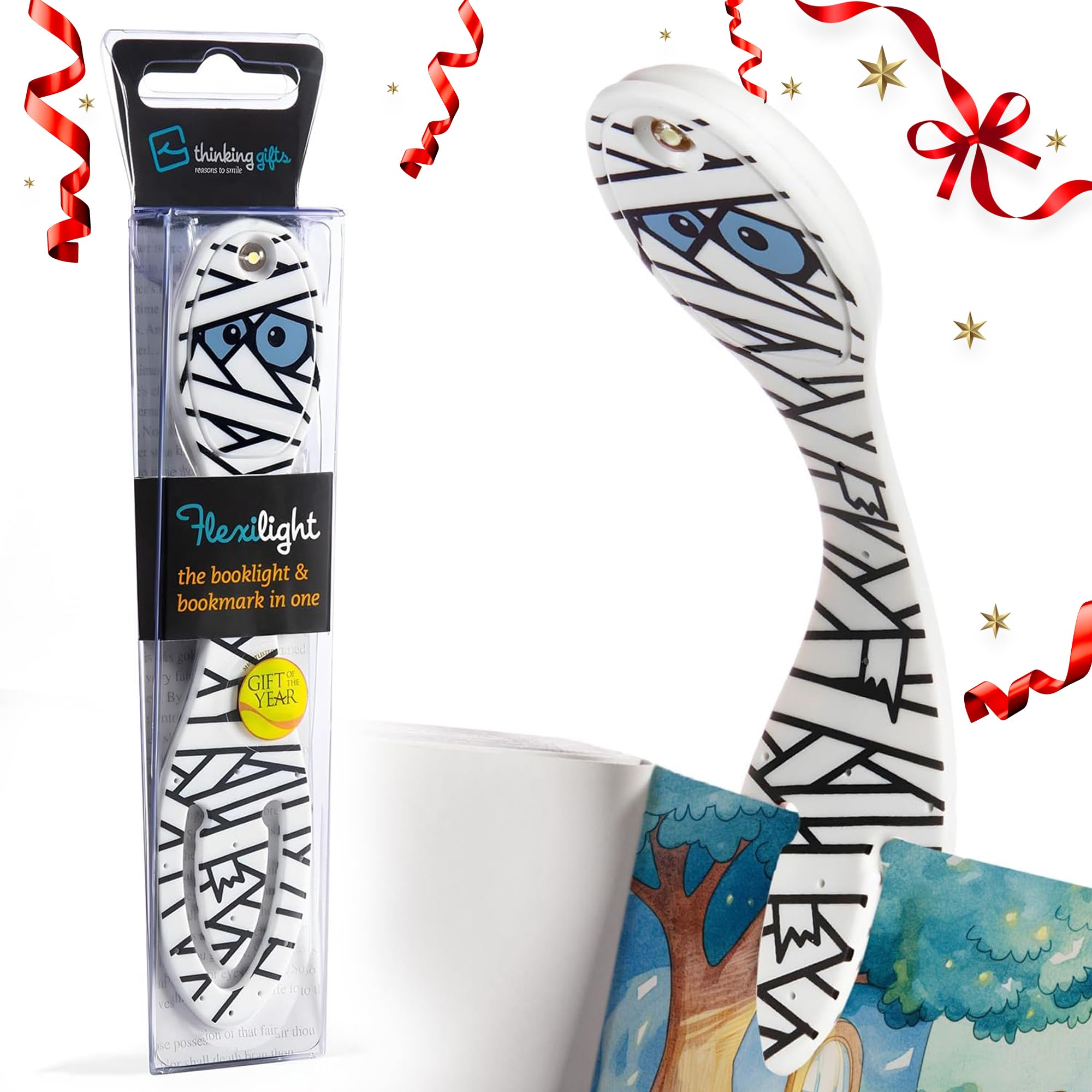 Flexilight Reading Light | 2 in 1 Bookmark Book Light | LED Clip On Reading Lamp | Children and Adult Book Torch | Book Accessories | Gift for Readers, Book Lovers