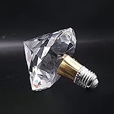 VIZBMYR Crystal Decorative LED Light Bulbs 5 Watt(Equivalent 40w),Fancy Unique Pretty Light Bulb E26 Base, Three Color Lightbulbs for Staircase,Bars, Ambience (FP-07A-100, 1PC)