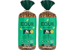 EQUII Balance Protein + Fiber Bread - Multi-Grain - Vegan Multi-Grain Bread - 8g Protein per Slice - 4 Grams of Fiber - Low Sugar - Low Carbs - 9 Essential Amino Acids - Supports Digestion - 2 Loaves - 27.7oz (784g)