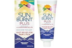 Sunburnt Plus After-Sun Gel with Lidocaine, 4 Ounce