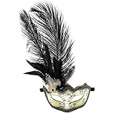 Coddsmz Women Feather Masquerade Mask Venetian Party Mask Mardi Gras Masks Princess Fancy Dress Mask Halloween Costume Mask