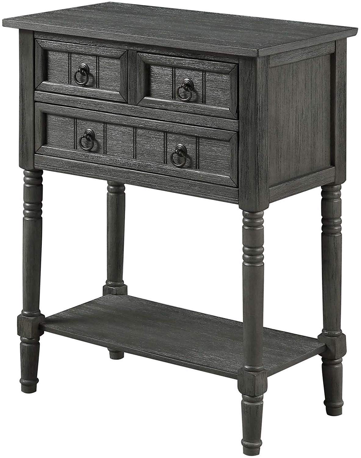Convenience Concepts Kendra Hall Table, Dark Gray Wirebrush