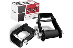 MUSHENG 2pcs Rear Leaf Spring Shackle Kit (Left Driver & Right Passenger Side) for 1994-2004 S10 GMC Sonoma,1995-2005 Blazer,96-20 Isuzu Hombre, Jimmy Oldsmobile Bravada 1994-2001 Replaces 15665302 722-028