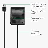 kwmobile Docking Station Charger Cable Stand for Ticwatch Pro 5 3 Lite E3 Black view 9