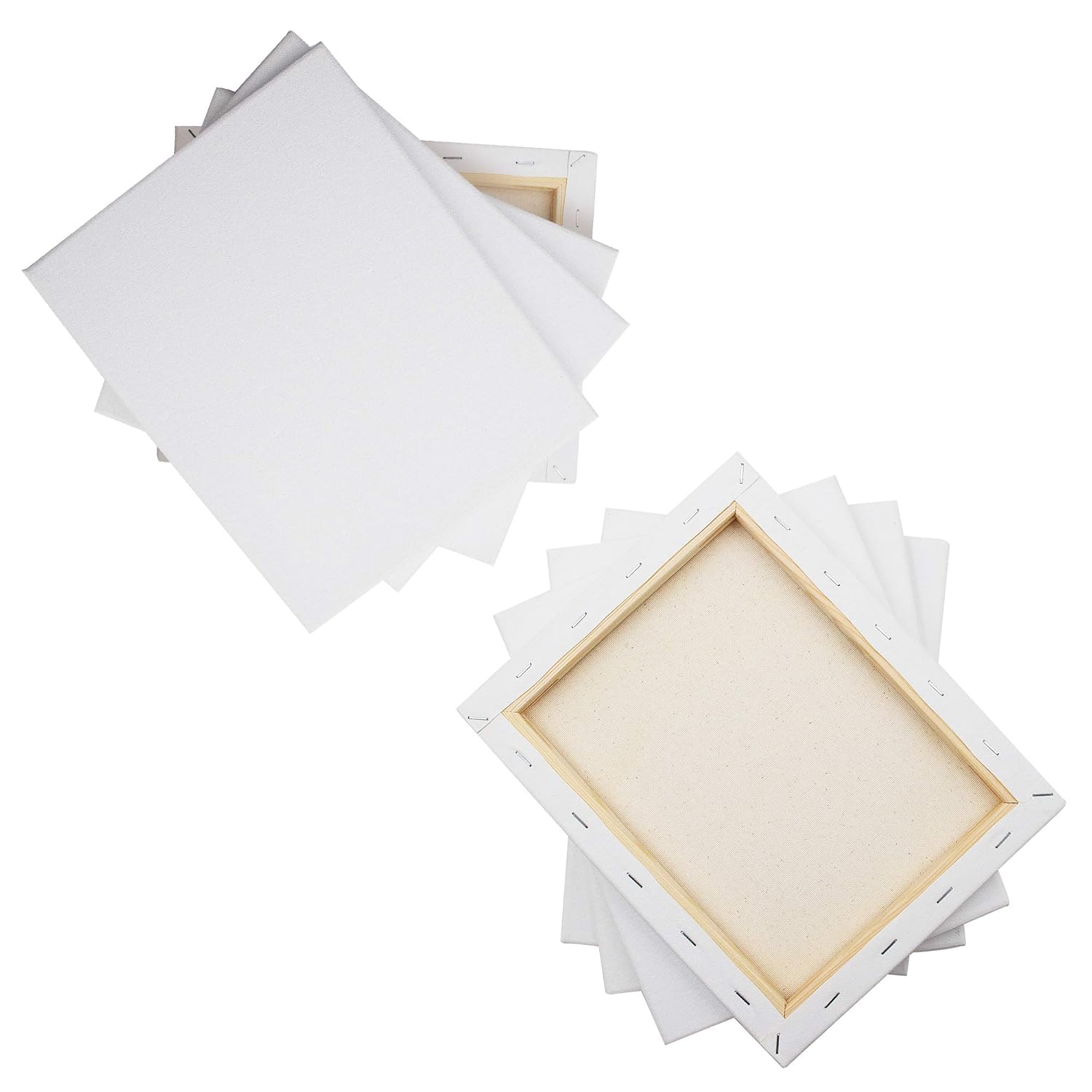 Canvas Panels Home 3x3 Inch Mini Canvas & Easel Set Bulk Pack of 12
