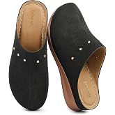 Goldnut Women's Closed Toe Clogs Comfortable Slip On Mules Summer Shoes | Cushioned Footbed Non Slip Platform Dress Shoes Breathable Comfort Walking Work Business Office Travel All-Day Size 5-10