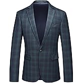 Men's Plaid Blazer Sport Coats Jackets Slim Fit Lightweight Casual Checkered Blazer for Men