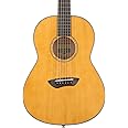 Yamaha CSF1M VN Parlor Size Acoustic Guitar with Hard Gig Bag, Vintage Natural