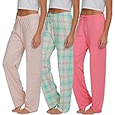 Ultra Performance Womens Pajama PJ Pants 3 Pack Lounge Bottoms Pajamas for Women (Avail in Plus Sizes)