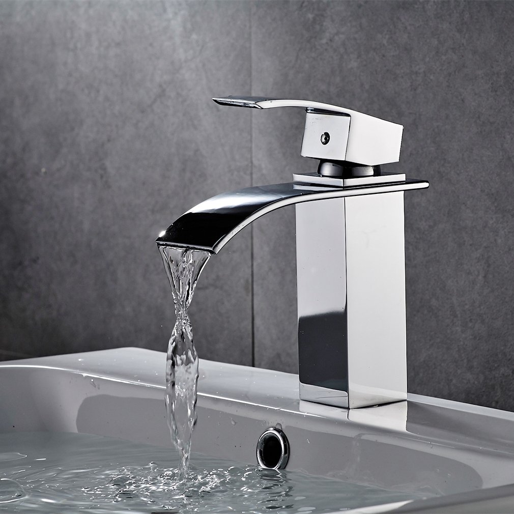 BONADE Wasserfall Waschtischarmaturen Bad Wasserhahn für Badezimmer