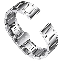 BINLUN Thick Stainless Steel Watch Band Metal Heavy