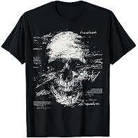 Amazon.com: Skull Drawing Art Painting Graphic Motif Skull T-Shirt