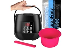 WAXFANS Digital Wax Warmer for Hair Removal, Gentle Wax Pot for Bikini Waxing & Facial Waxing, Smart Wax Machine with AUTO Temperature Control