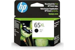 Original HP 65XL Black High-yield Ink Cartridge | Works with HP AMP 100 Series, HP DeskJet 2600, 3700 Series, HP ENVY 5000 Se