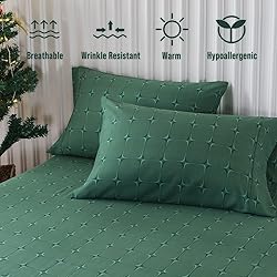 KeoWin Deep Pocket Sheet Set Pattern,18 Inch King