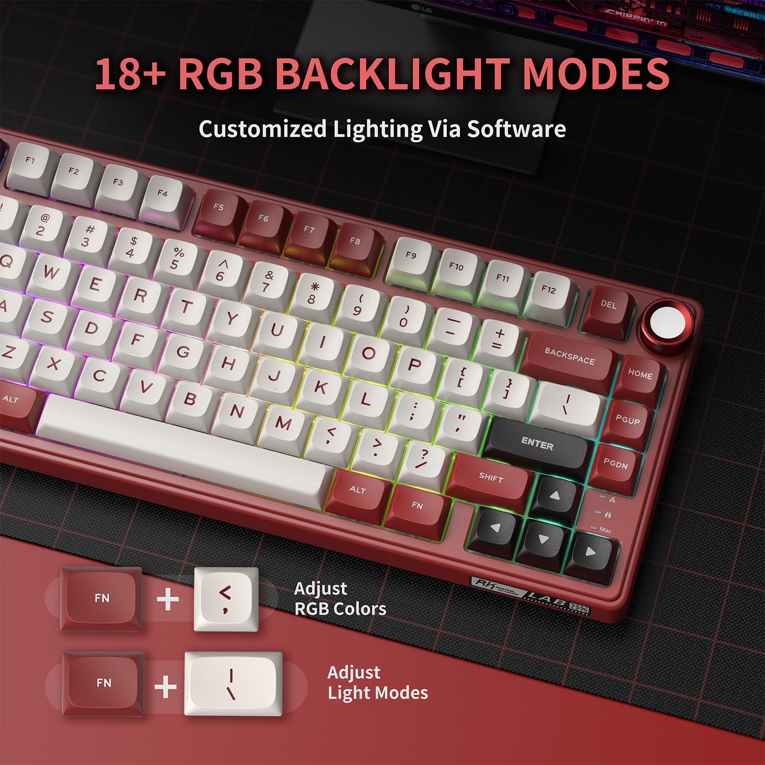 R75 Keyboad Mua RK ROYAL KLUDGE R75 Mechanical Keyboard Wired with Volume Knob, 75% ...