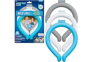 Arctic Air Neck Chill, Neck Cooling Tube, Hands Free Cooling, Quick Freeze Gel, Wearable Body Coolers for Hot Weather, Reusab