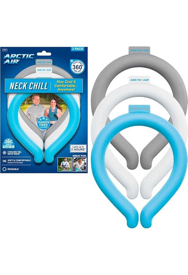 Portable Ice Ring, Neck Cooling Tube, Wearable Cooling Neck Cooler, Reusable Cooling Artifact Suitable For Hot Weather, Indoor And Outdoor Workers...