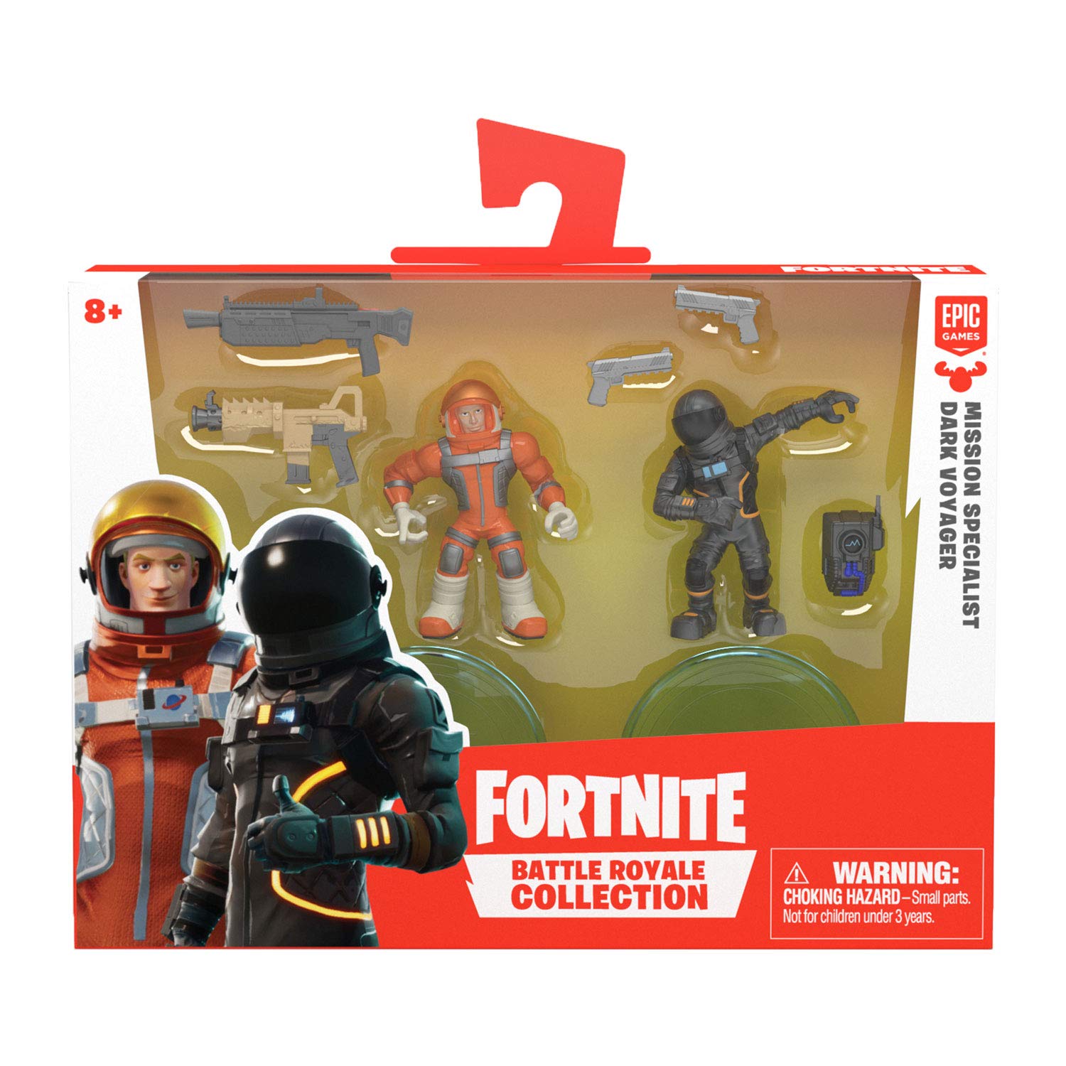 Fortnite Battle Royale Collection: Mission Specialist and Dark Voyager-2 Pack Action Figures, Multi-Coloured