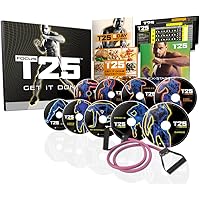Beachbody Focus T25 Shaun T's DVD Workout Program, Comprehensive Fitness Guide & Nutrition Plan Included, Home Exercise Fitne