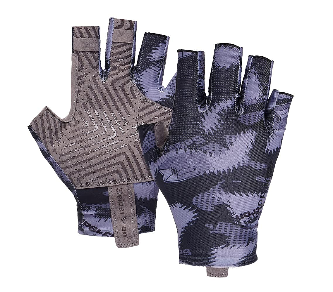 Seibertron S.P.S.G-2 UPF100+ Sun/UV Protection Fishing Gloves also fit Driving Cycling Kayaking Paddling Boating Sailing Rowing etc Outdoor Breathable Gloves Youth Black XL