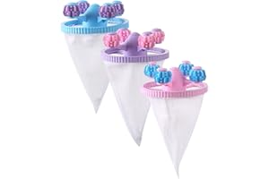 3Pcs Pet Hair Remover for Laundry Floating Filtering Mesh Lint Catcher