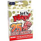 Continuum Games Let's Play 25 Games - Dice Games | Portable Family Dice Games, Fun for the Whole Family