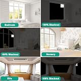 Machine-Ya 100% Blackout Blind 145x250cm Nano Tape Cut to Fit Windows view 6