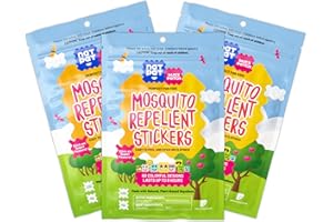 BUZZPATCH NATPAT Buzz Patch Mosquito Patch Stickers for Kids (3 pack, 180 stickers) - The Original All Natural Citronella Essential Oil Insect Patch, Plant Based Ingredients, Non-Toxic, DEET Free, for Toddlers,