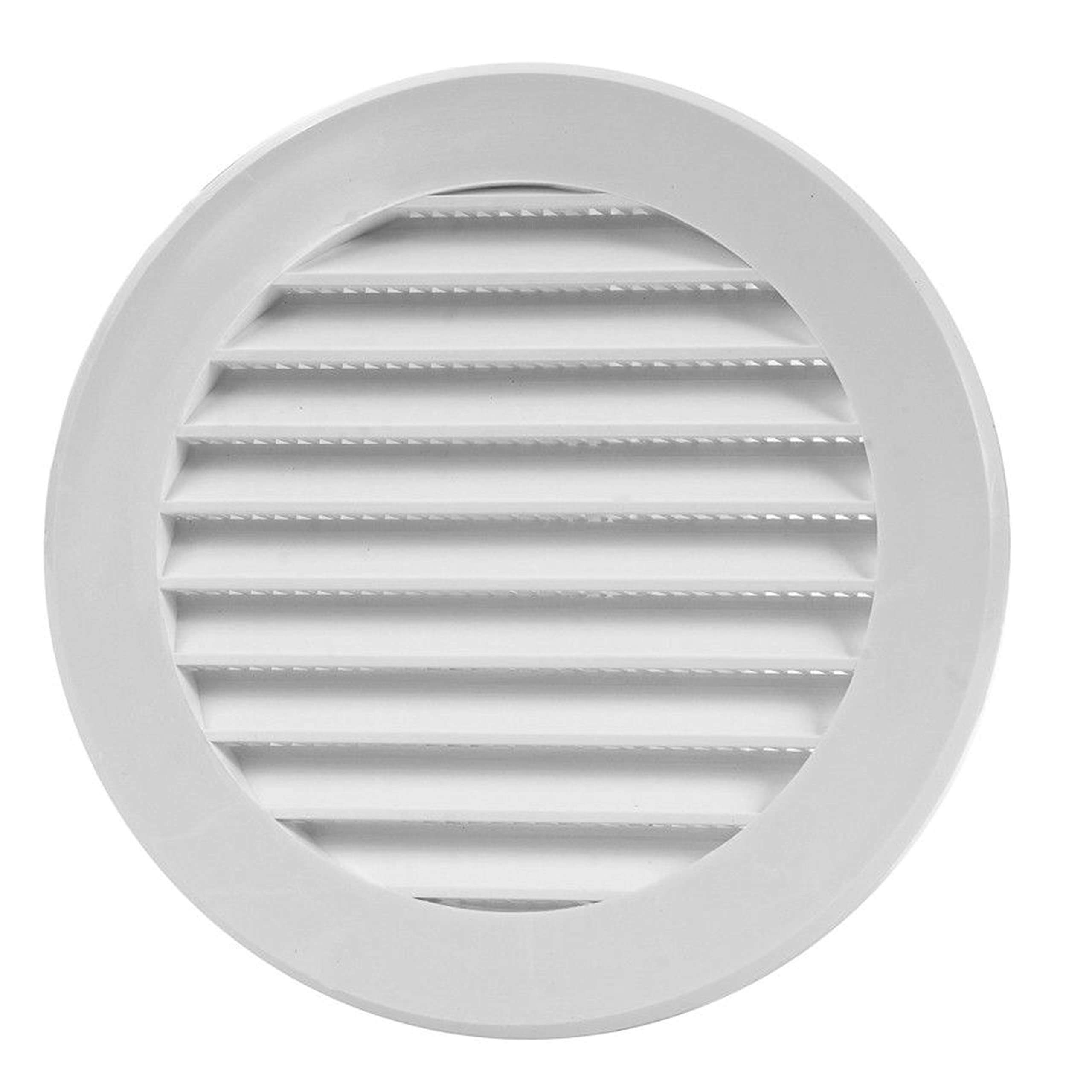 Air Ventilation Plastic Grill Cover Diameter 125 mm White