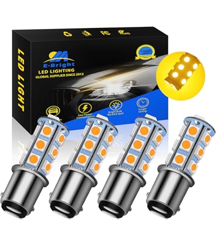 NATGIC 1157 BAY15D 1034 7528 LED Bulbs Xenon White 2400LM Extremely Bright 48-SMD 4014 LED Chipsets With Projector For Tail Brake Side Marker Parking Stop Back Up Light (Pack Of 2
