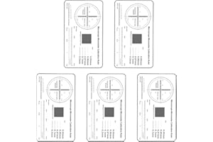 Precisions Microscope Calibration Ruler with 0.1mm Gradations Calibration Ruler Slide for Accurate Lab Measurement Microscope