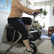exerpeutic folding magnetic upright bike with pulse review
