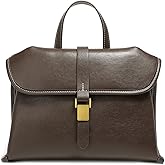 Genuine Leather Handbags for Women, Soft Crossbody Bags Large Capacity Shoulder Bag Top Handle Bag with Removable Adjustable Straps(Coffee)