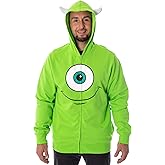 Monsters, Inc Disney Mike Wazowski Adult Costume Full-Zip 3D Hoodie